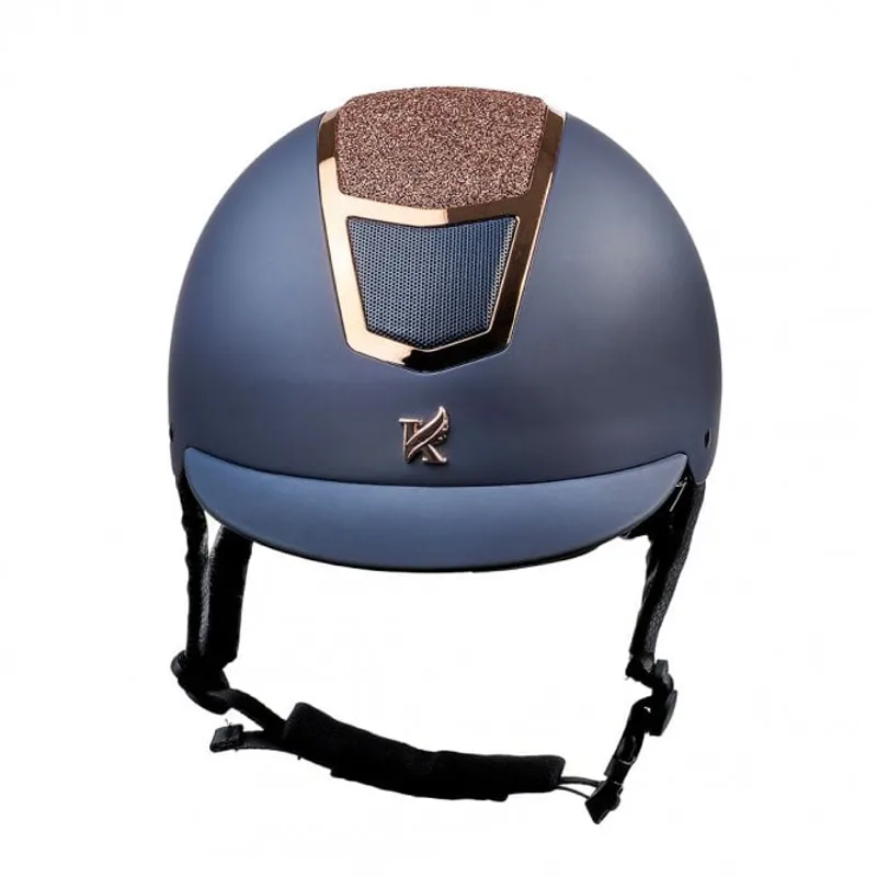 Shires Karben Valentina Riding Hat in Navy/Rose Gold